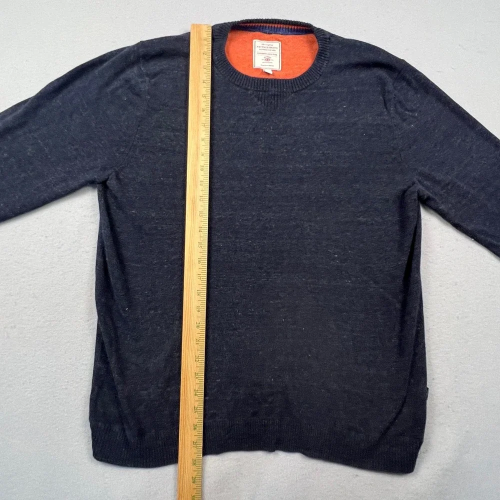 Fat Face Sweater Mens XL Navy Marl Crew Neck Pullover Lightweight Casual Soft
